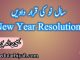 سال نو کی قرار دادیں