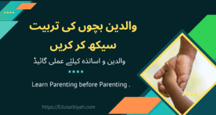 تربیت سیکھ کرکریں