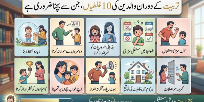 تربیت کے دوران والدین کی 10 غلطیاں