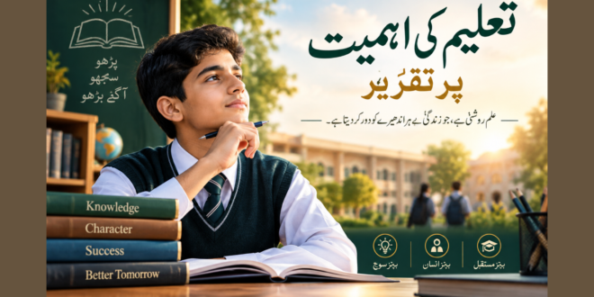 تعلیم کی اہمیت تقریر